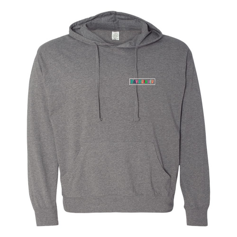 Mens 2X-Large GUNMETAL_HEATHER Hooded T-Shirt