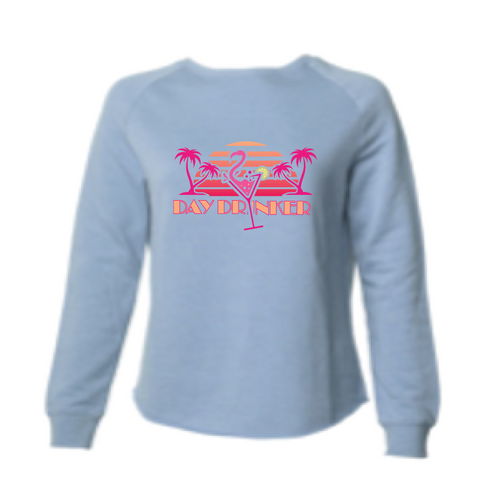 Womens 2X-Large MISTY_BLUE CrewNeck