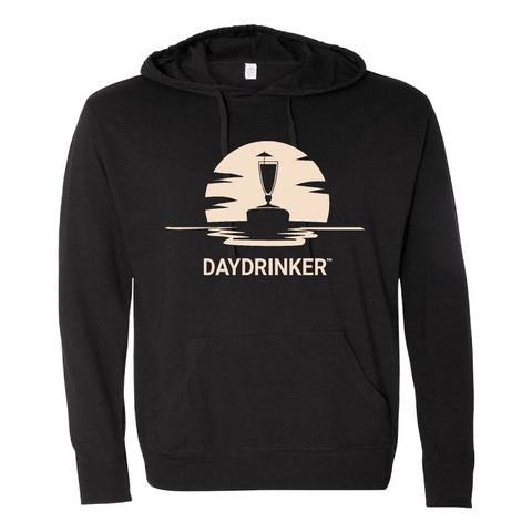 Mens 2X-Large BLACK Hooded T-Shirt