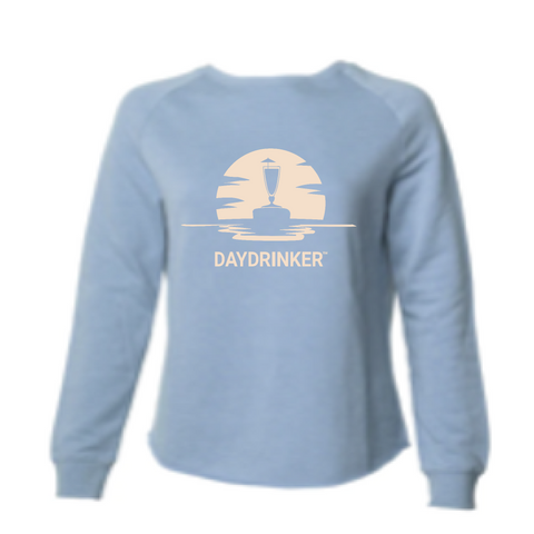 Womens 2X-Large MISTY_BLUE CrewNeck
