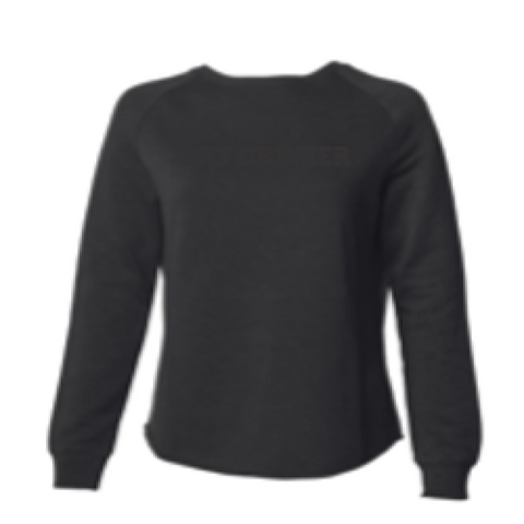 Womens 2X-Large BLACK CrewNeck