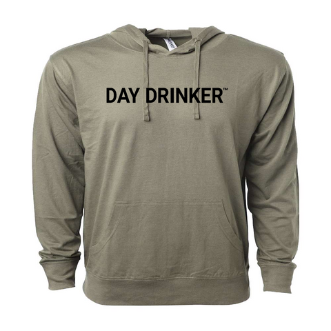 Mens 2X-Large OLIVE Hooded T-Shirt